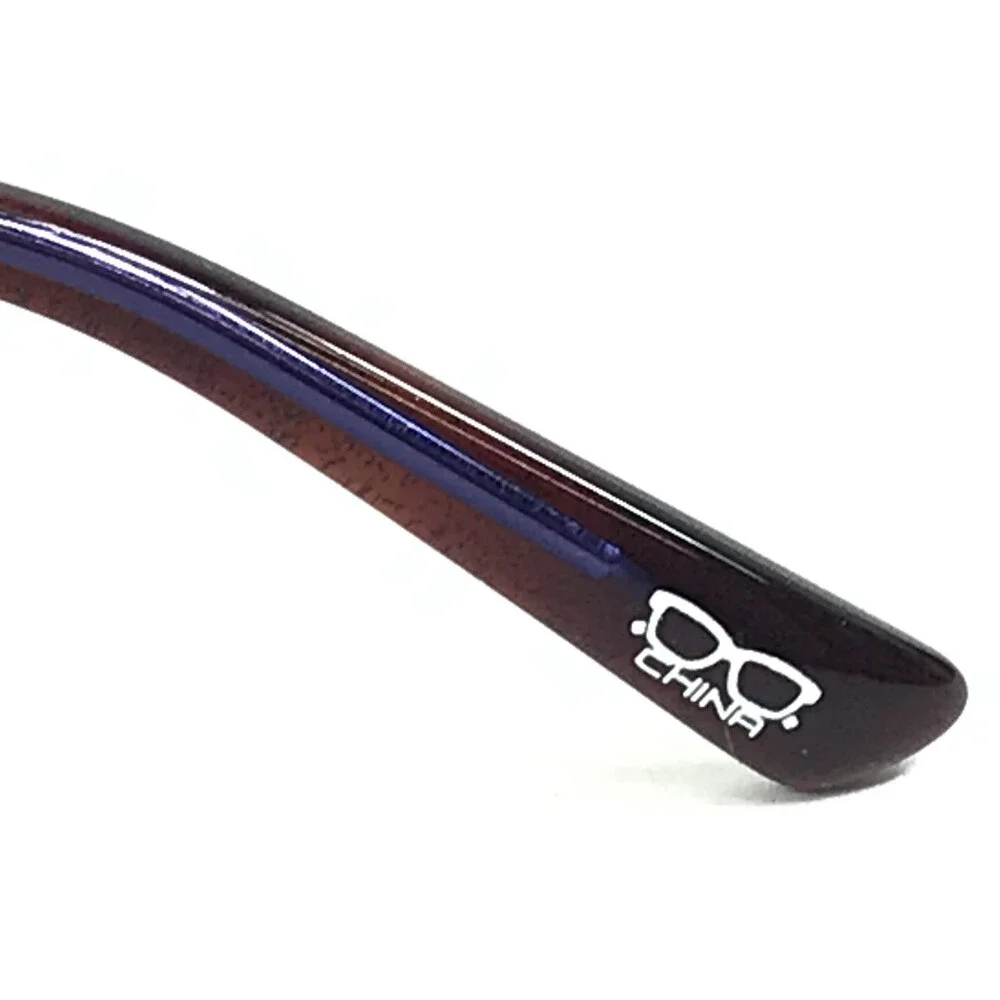 Cinzia Eyeglasses Frames CIN-5033 C3 Red Brown Havana on Purple 52-16-140